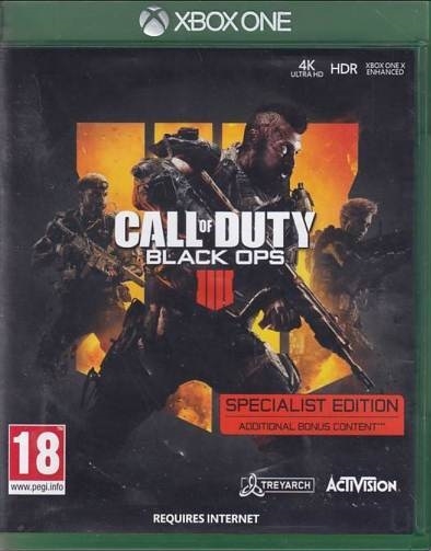 Call of Duty - Black Ops 4 - Xbox One Spil (B-Grade) (Genbrug)
